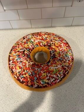 Plush Donut Party Pillow